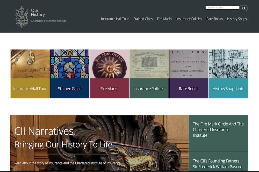 CII Our History website