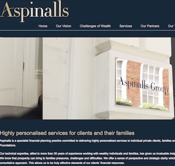 Aspinall's website