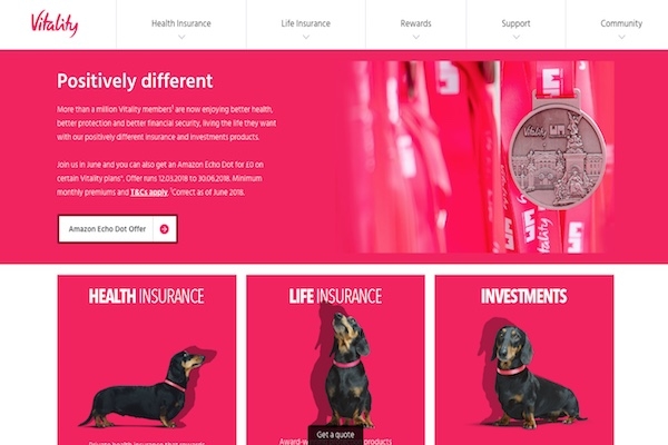 Vitality website